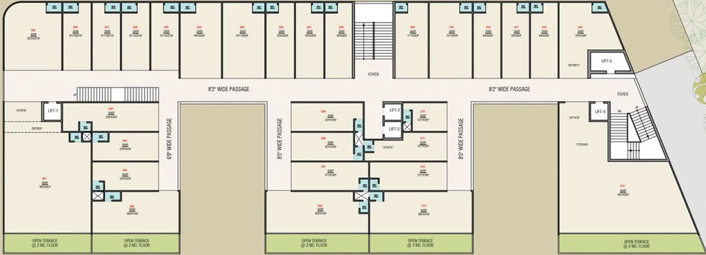 Floor Plan of Dwarkadhish Sun Business Hub in Odhav, Ahmedabad - Image 322011