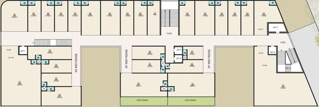 Floor Plan of Dwarkadhish Sun Business Hub in Odhav, Ahmedabad - Image 322009