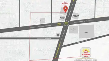Location of Dwarkadhish Sun Business Hub - Image 322006