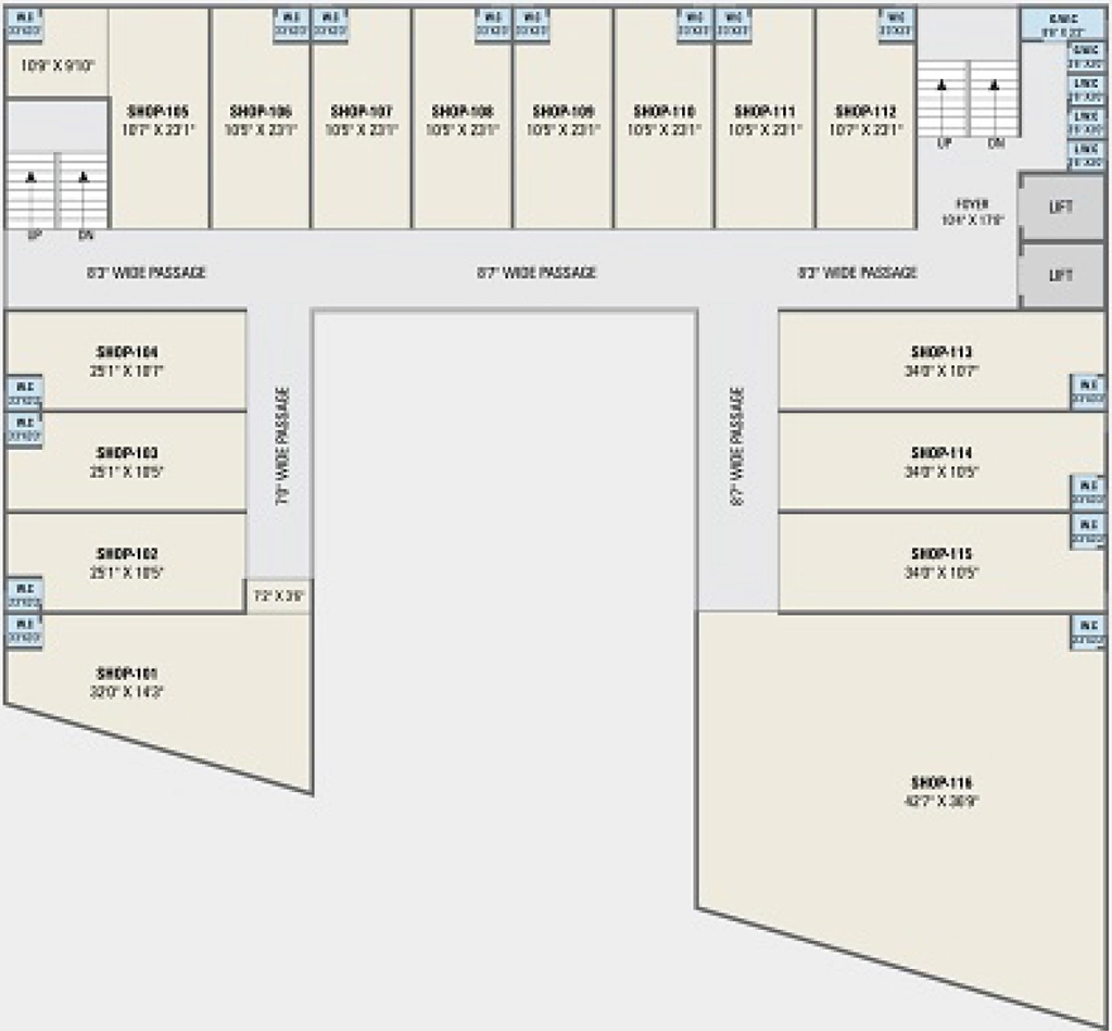 Floor Plan of Ganesh Icon and Heights in Nava Naroda, Ahmedabad - Image 322019