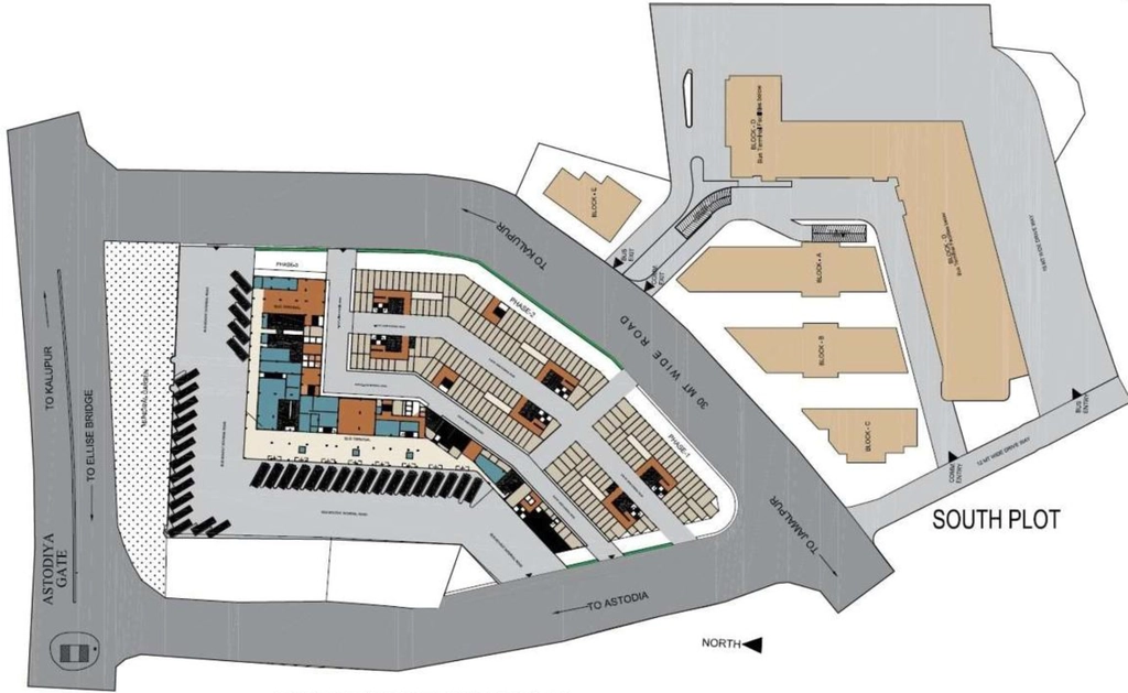 Master Plan of Hubtown North Star in Astodia, Ahmedabad - Image 322097