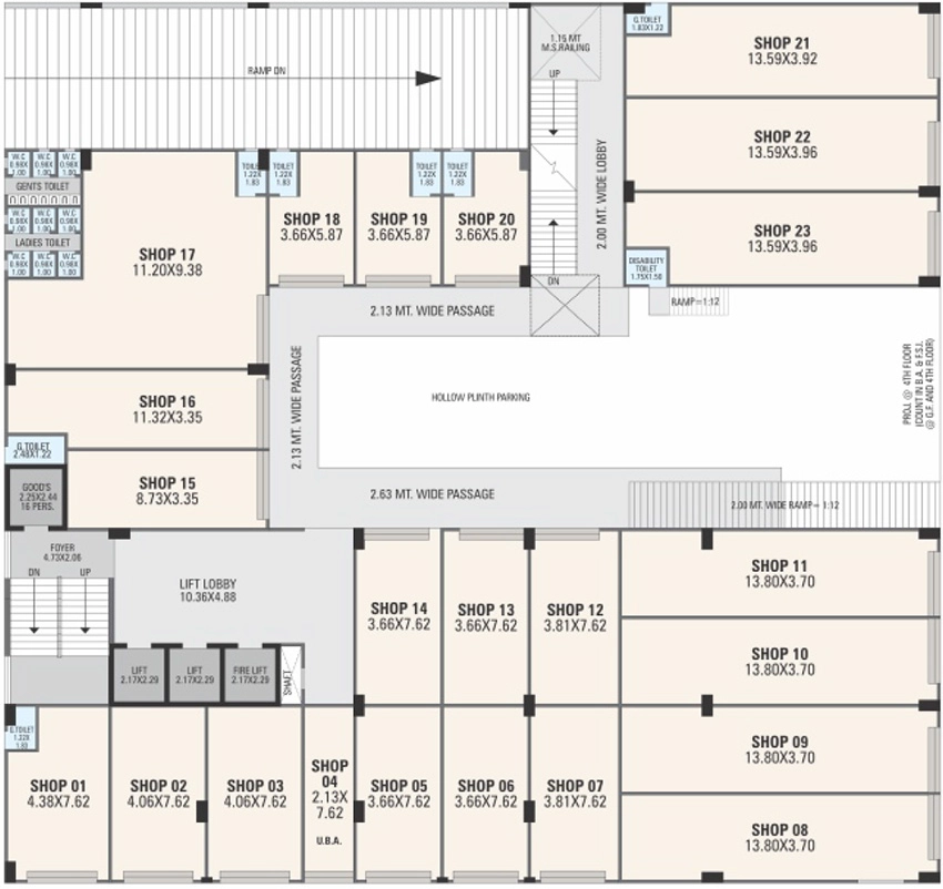 Floor Plan of Jatan Fortune Sky in Nikol, Ahmedabad - Image 322113