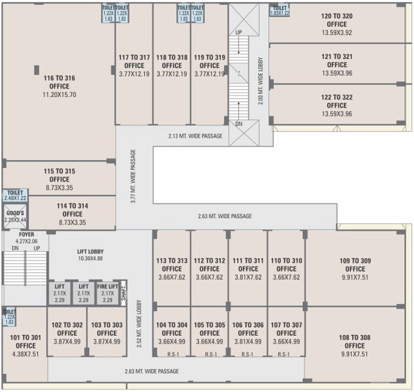 Floor Plan of Jatan Fortune Sky in Nikol, Ahmedabad - Image 322111