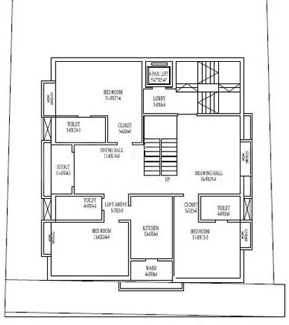 Floor Plan of Essquare Eadness Court in Ballygunge, Kolkata - Image 322173