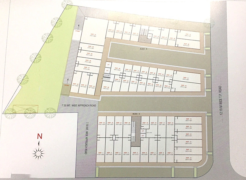 Master Plan of Kishan Pushpak Corner in Nava Naroda, Ahmedabad - Image 322285