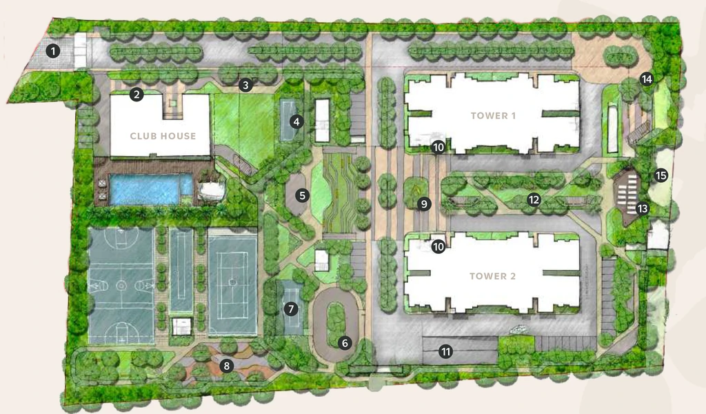 Master Plan of Assetz Trees and Tandem in Sarjapur Road, Bangalore - Image 322309