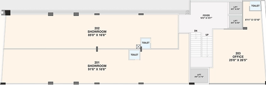 Floor Plan of Maruti Citius Commercial Spaces in Navrangpura, Ahmedabad - Image 322327