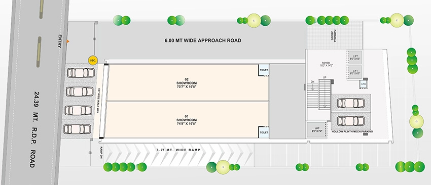 Master Plan of Maruti Citius Commercial Spaces in Navrangpura, Ahmedabad - Image 322323