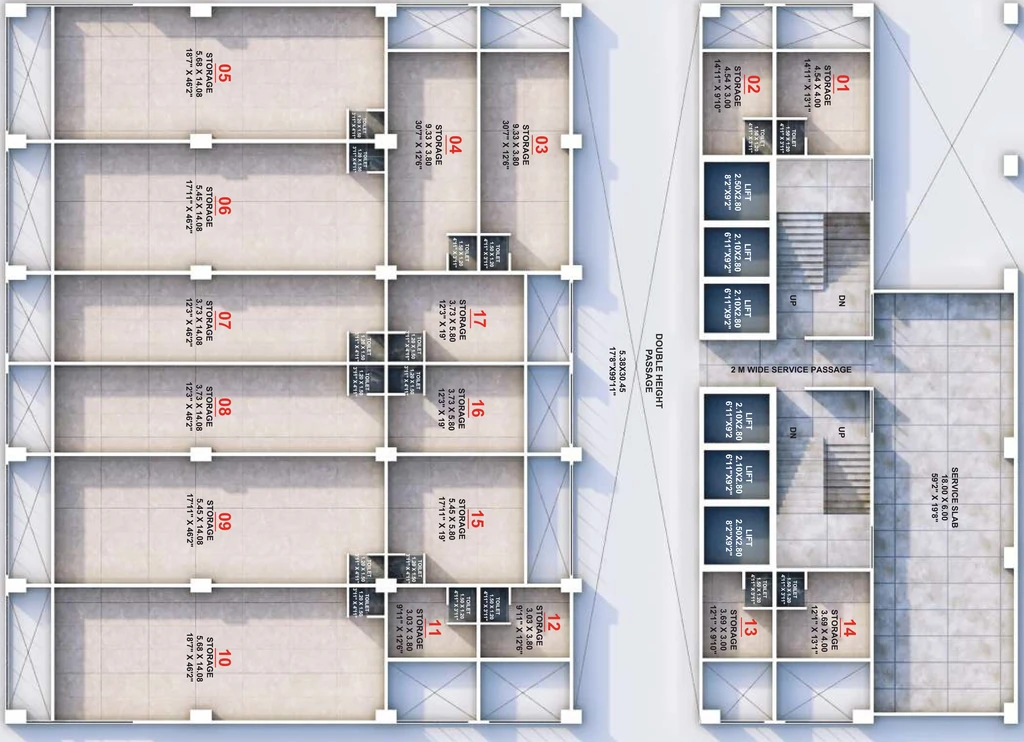 Floor Plan of Mahalaxmi City Centre in Panchavati, Nashik - Image 322337