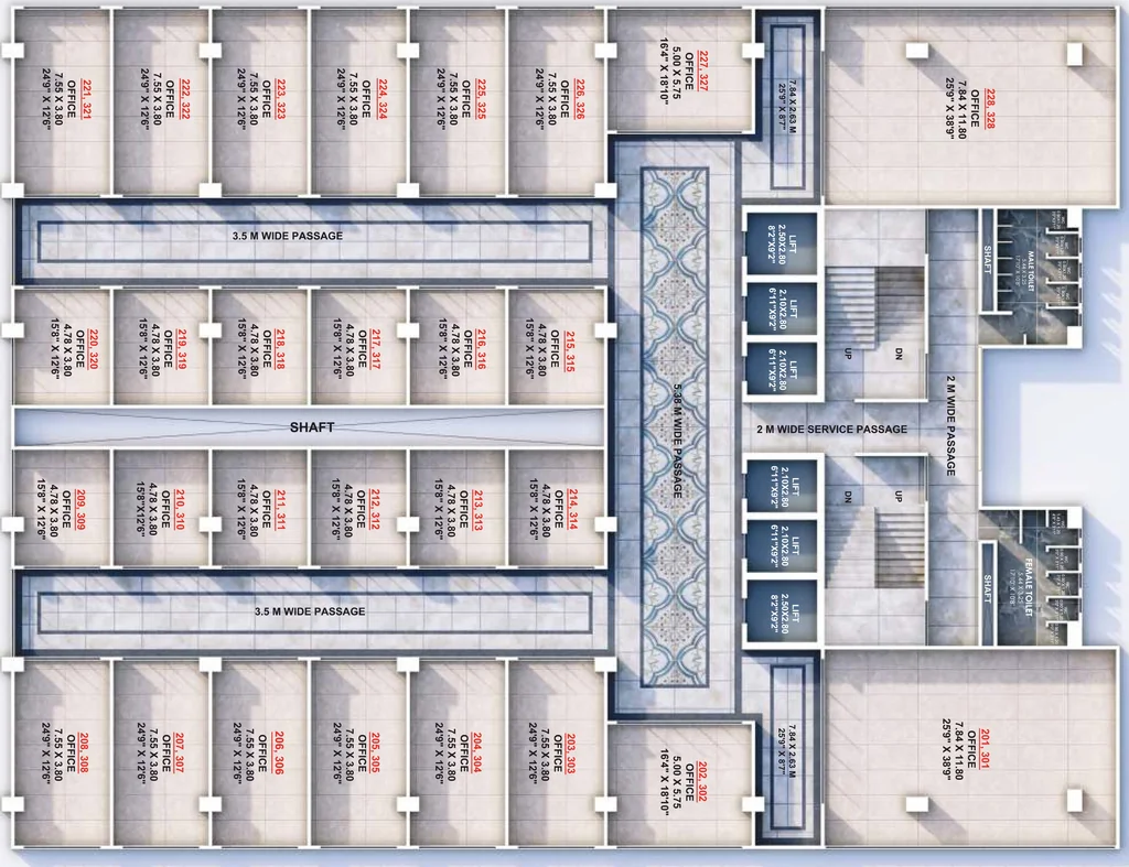 Floor Plan of Mahalaxmi City Centre in Panchavati, Nashik - Image 322340