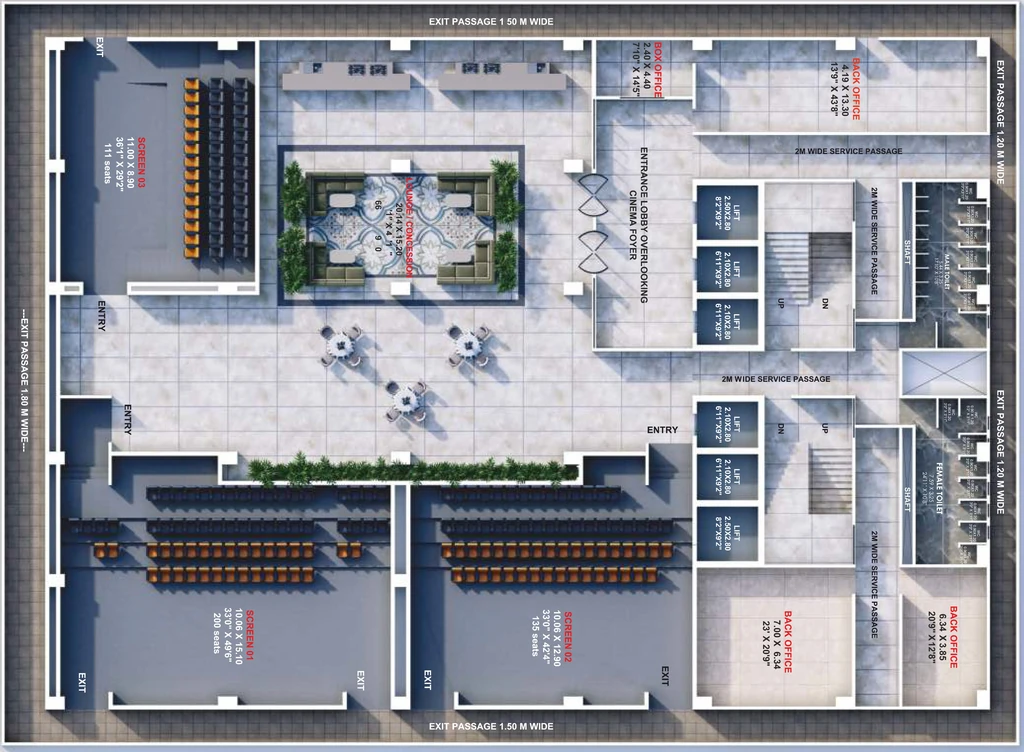 Floor Plan of Mahalaxmi City Centre in Panchavati, Nashik - Image 322339