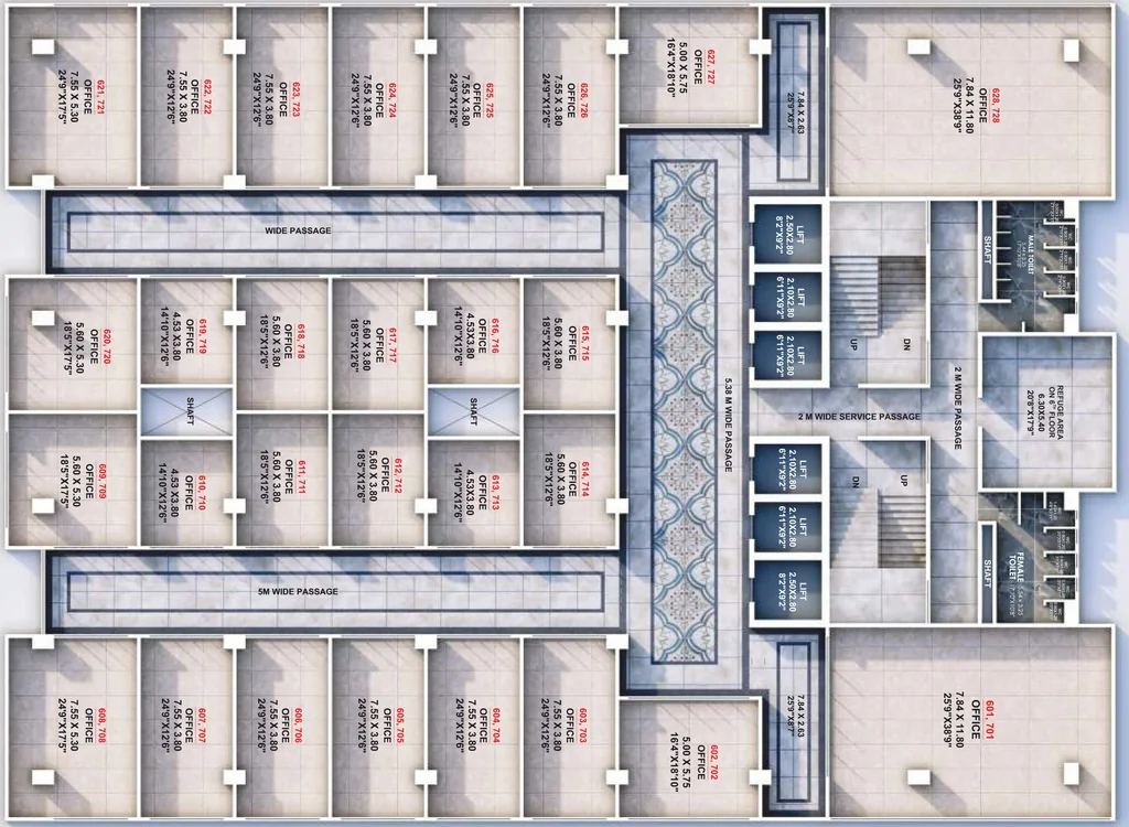 Floor Plan of Mahalaxmi City Centre in Panchavati, Nashik - Image 322338