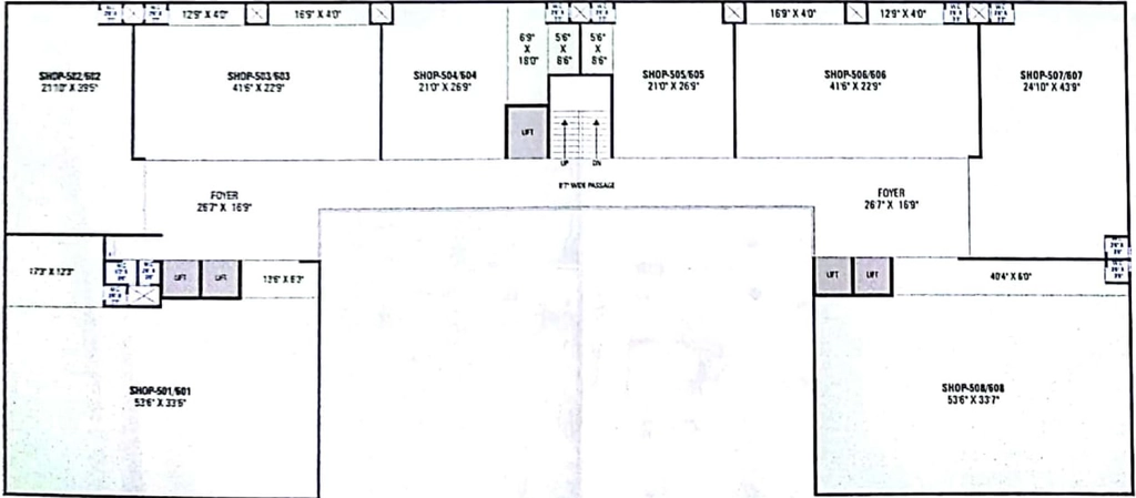 Floor Plan of Om Sahitya Business Park in Nikol, Ahmedabad - Image 322368