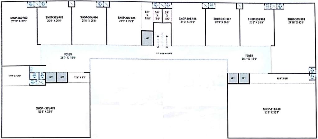 Floor Plan of Om Sahitya Business Park in Nikol, Ahmedabad - Image 322371
