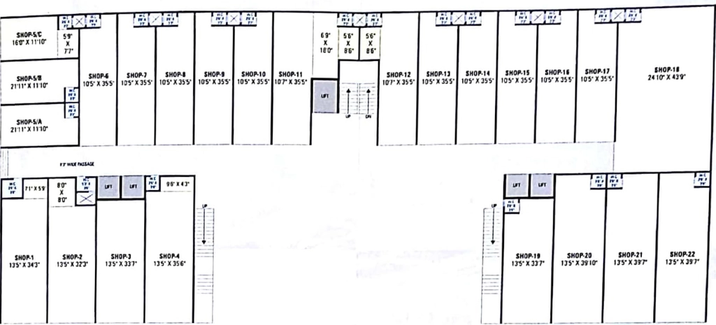 Floor Plan of Om Sahitya Business Park in Nikol, Ahmedabad - Image 322370
