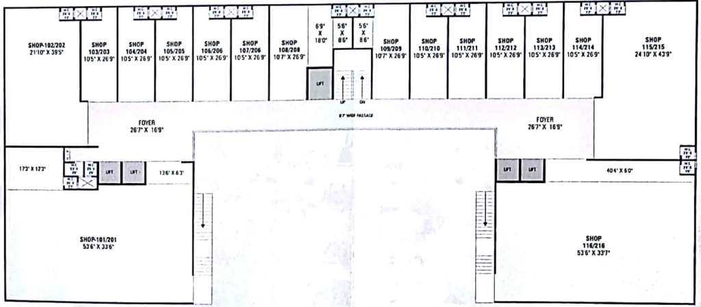 Floor Plan of Om Sahitya Business Park in Nikol, Ahmedabad - Image 322369