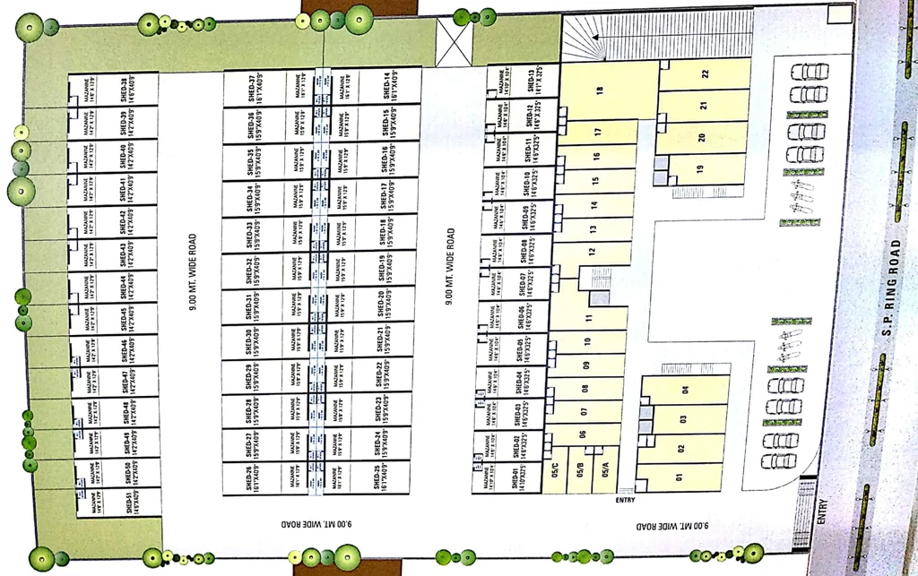 Master Plan of Om Sahitya Business Park in Nikol, Ahmedabad - Image 322367