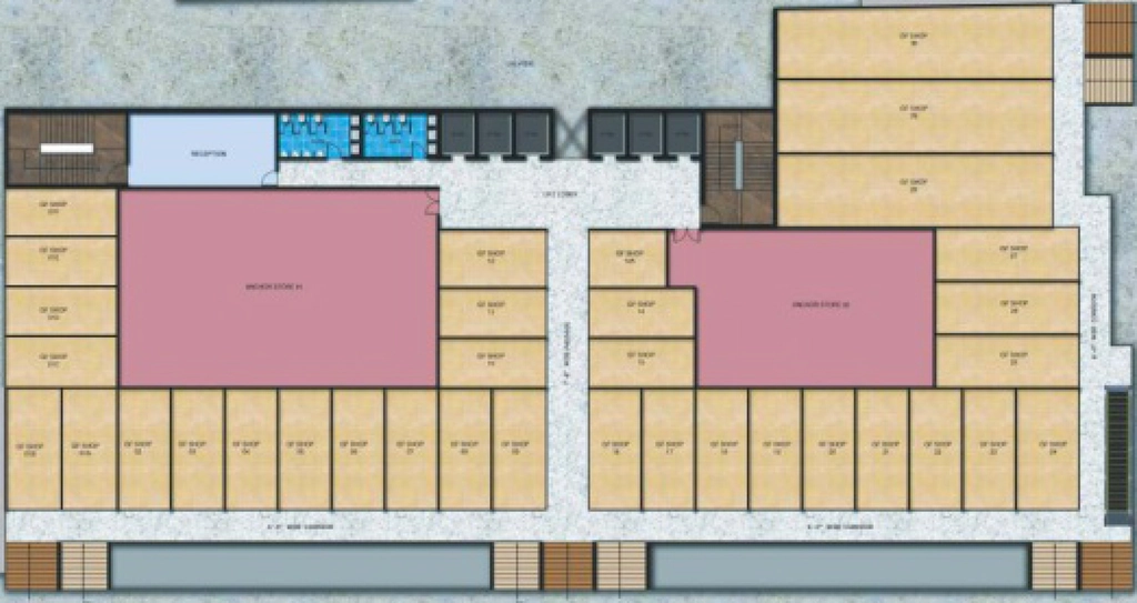 Floor Plan of Commercial Rajvansh Shivoy High Street in Raj Nagar Extension, Ghaziabad - Image 322389