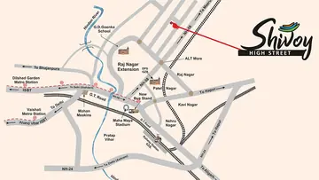 Location of Commercial Rajvansh Shivoy High Street - Image 322387