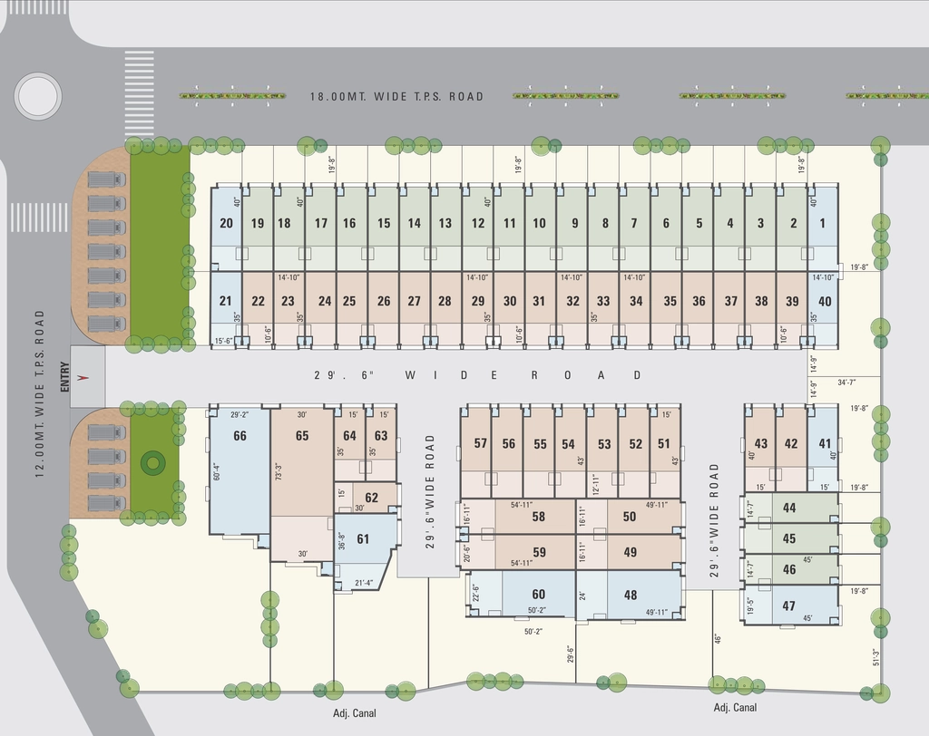Master Plan of Omkar Colin Industrial Park in Kathwada, Ahmedabad - Image 322382