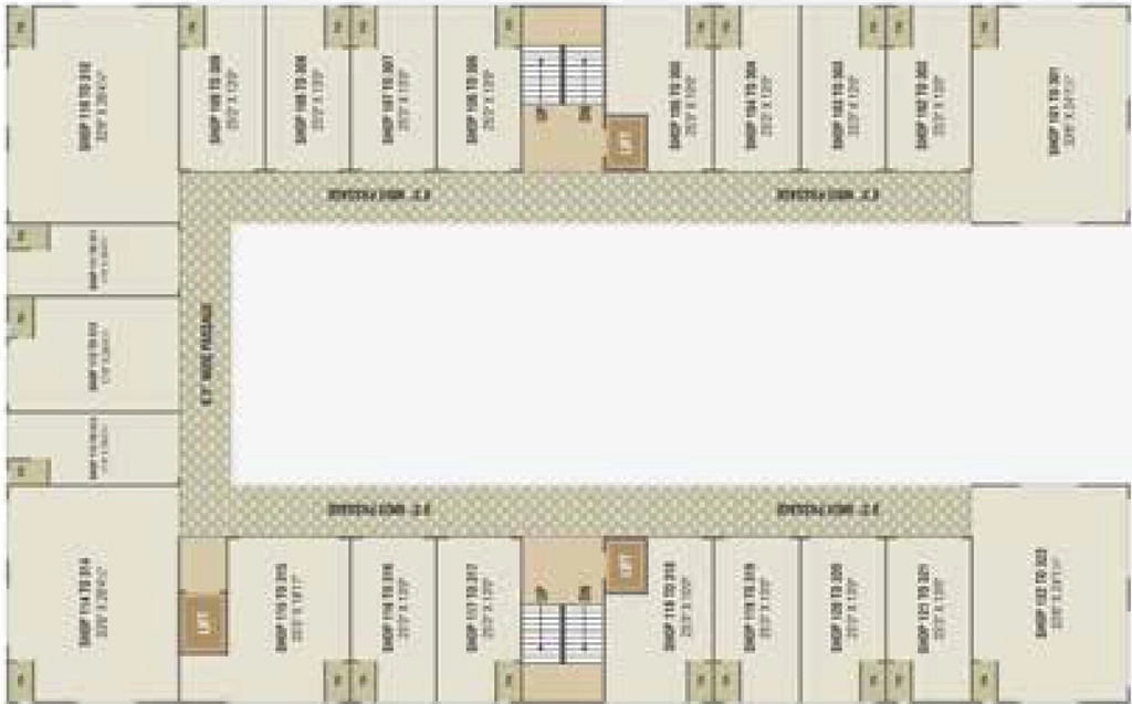 Floor Plan of Radhe Narayan Arcade in Narol, Ahmedabad - Image 322433