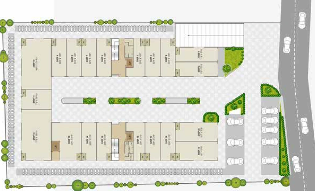 Master Plan of Radhe Narayan Arcade in Narol, Ahmedabad - Image 322432