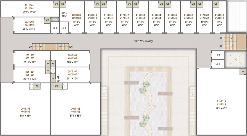 Floor Plan of Rajvi Icon in Nikol, Ahmedabad - Image 322489