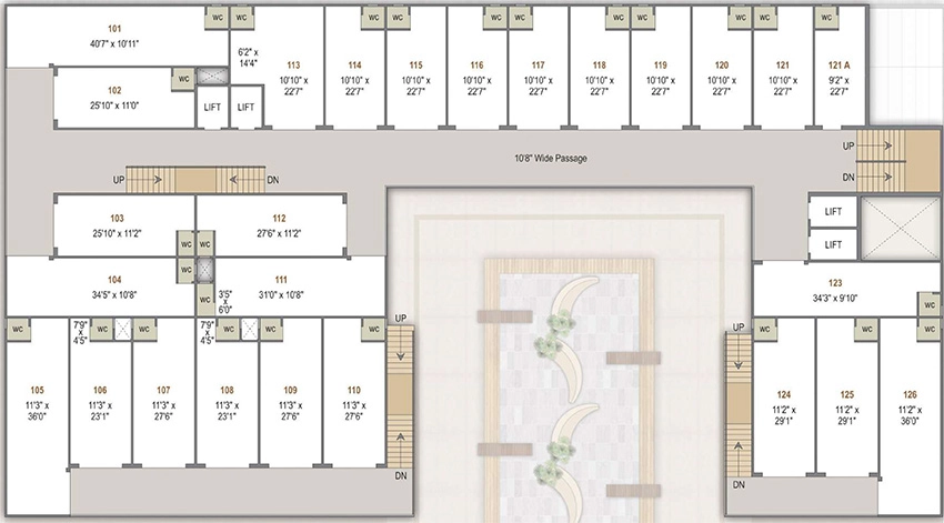 Floor Plan of Rajvi Icon in Nikol, Ahmedabad - Image 322486