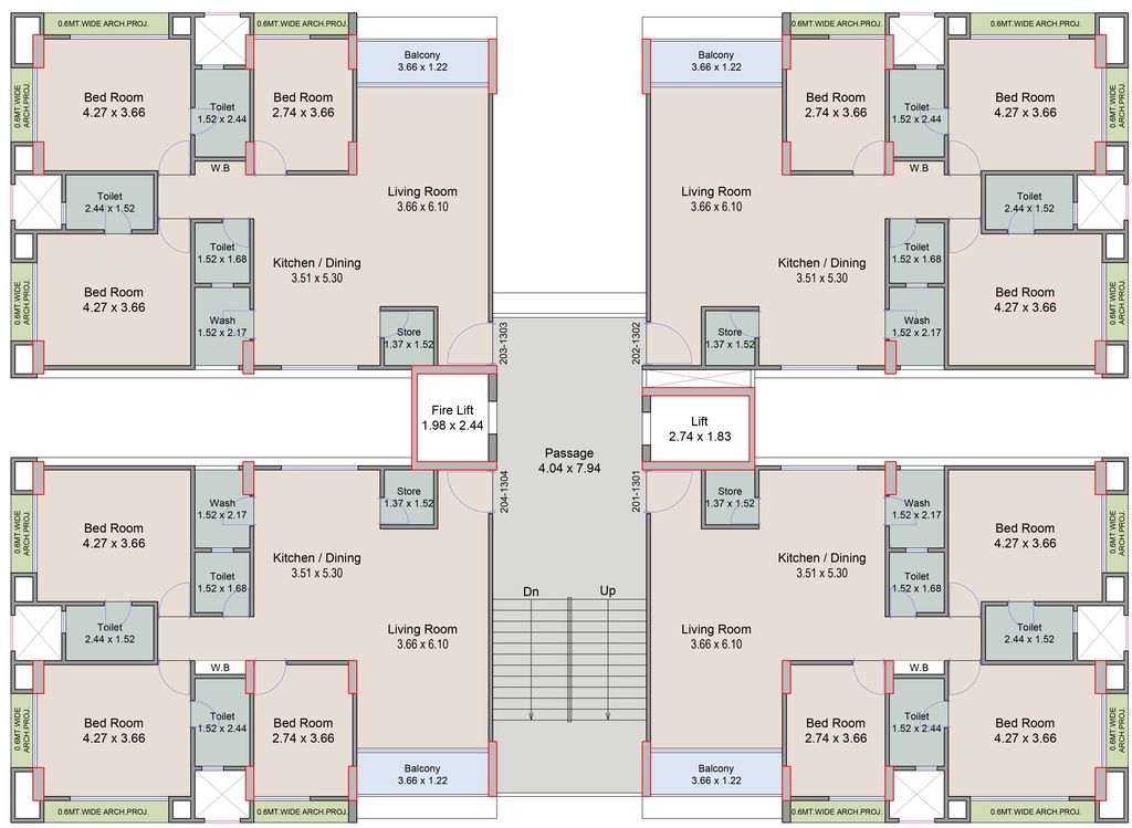 Floor Plan of Rajlaxmi Vivaan in Bhimrad, Surat - Image 322673