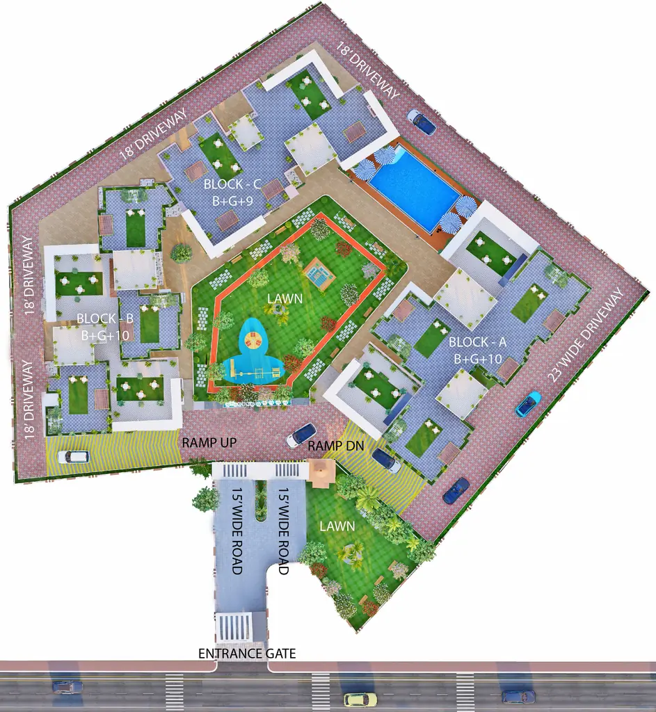 Master Plan of Sky City in Kanke, Ranchi - Image 322695