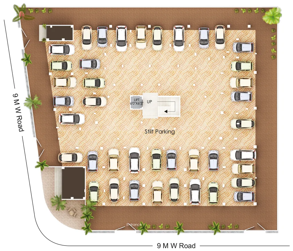 Master Plan of Creative Green View in Gorewada, Nagpur - Image 322700