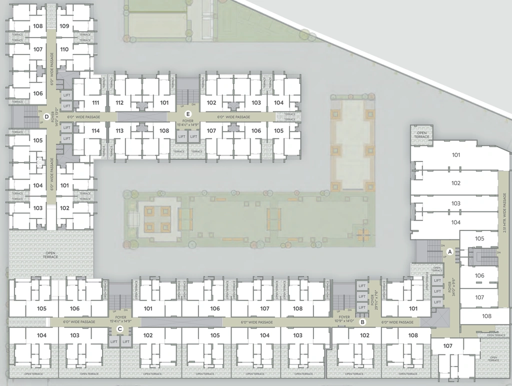 Floor Plan of Zaveri Palash Homes in Makarba, Ahmedabad - Image 322762