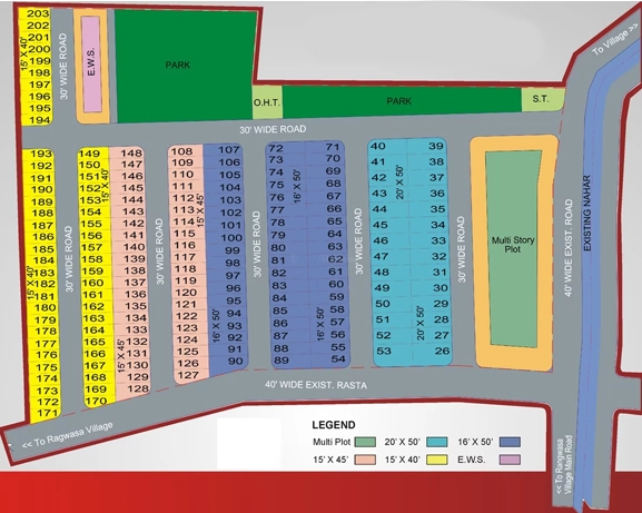 Master Plan of Sahil Kanhashree in Rangwasa, Indore - Image 323034