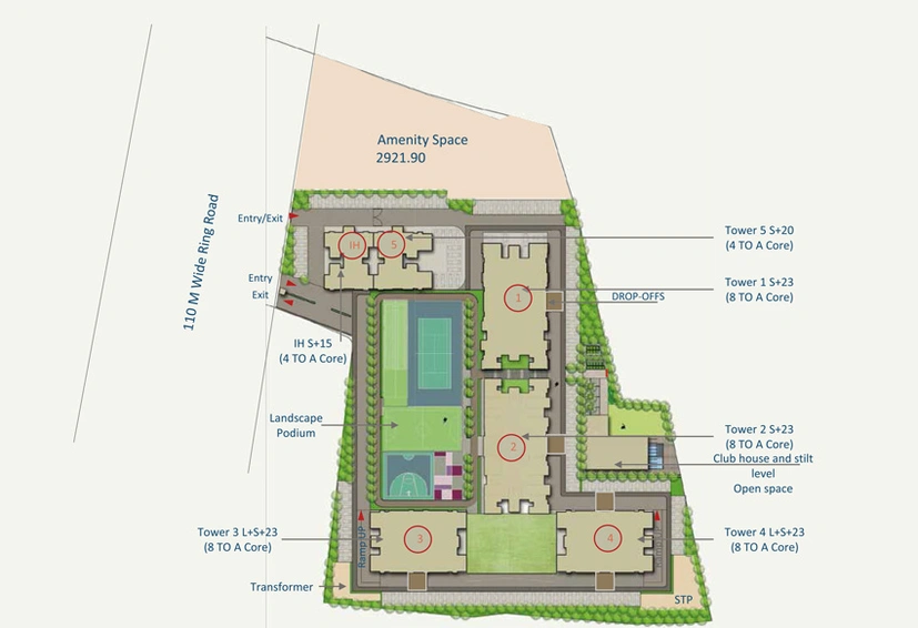 Master Plan of Kohinoor Sportsville in Hinjewadi, Pune - Image 10752