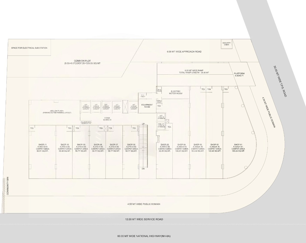 Master Plan of Adleap Crest in Vaishnodevi Circle, Ahmedabad - Image 323099
