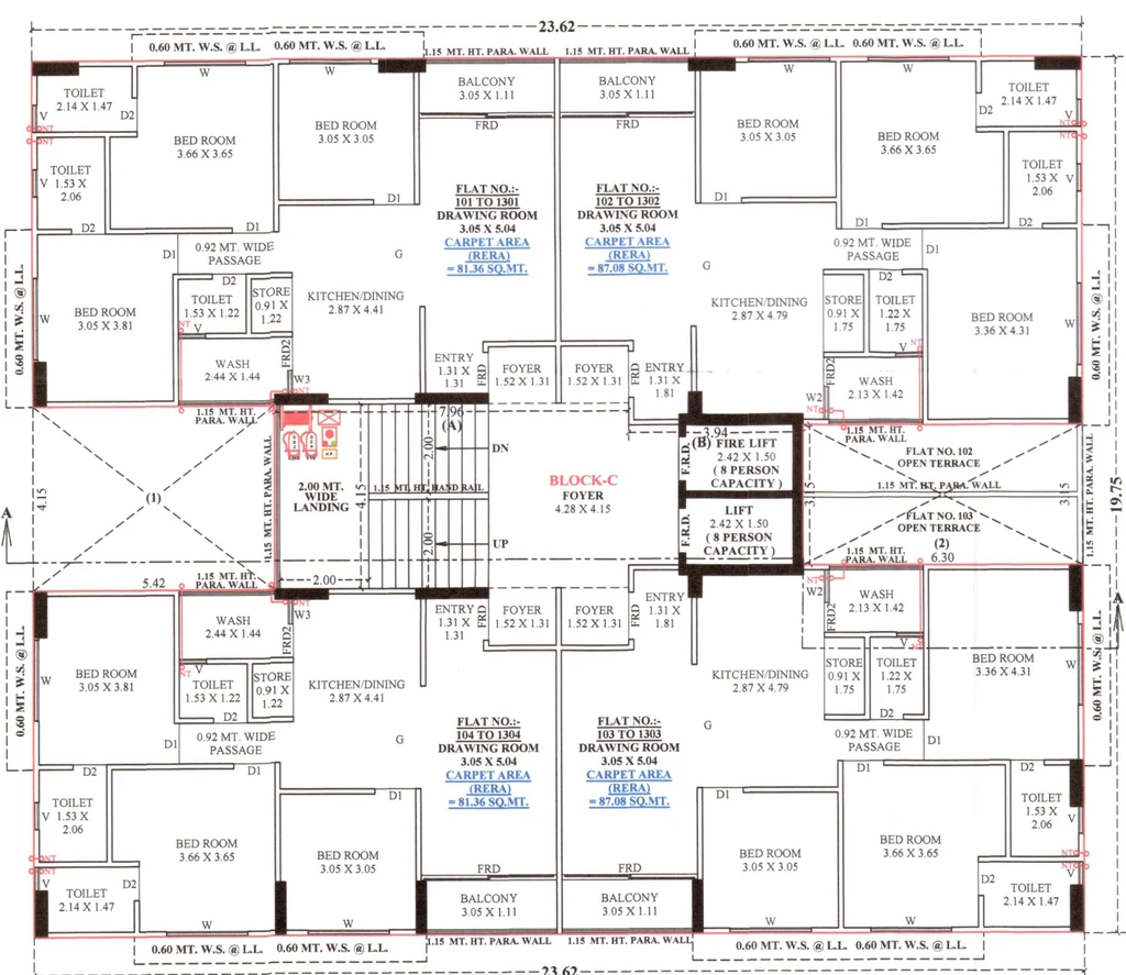Floor Plan of Kadamb Lavish in Vaishnodevi Circle, Ahmedabad - Image 323219