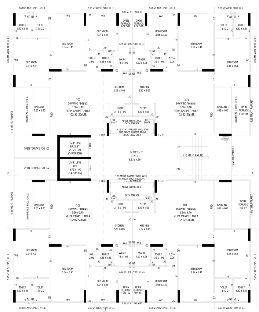 Floor Plan of Prayasam Green in Sola, Ahmedabad - Image 323236