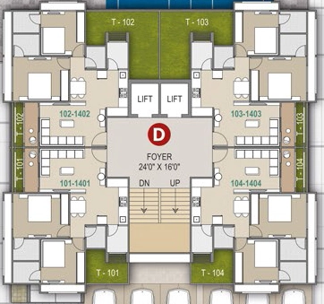 Floor Plan of Scarlet Springs in New Ranip, Ahmedabad - Image 323258