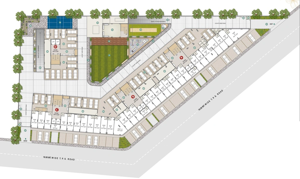 Master Plan of Scarlet Springs in New Ranip, Ahmedabad - Image 323259