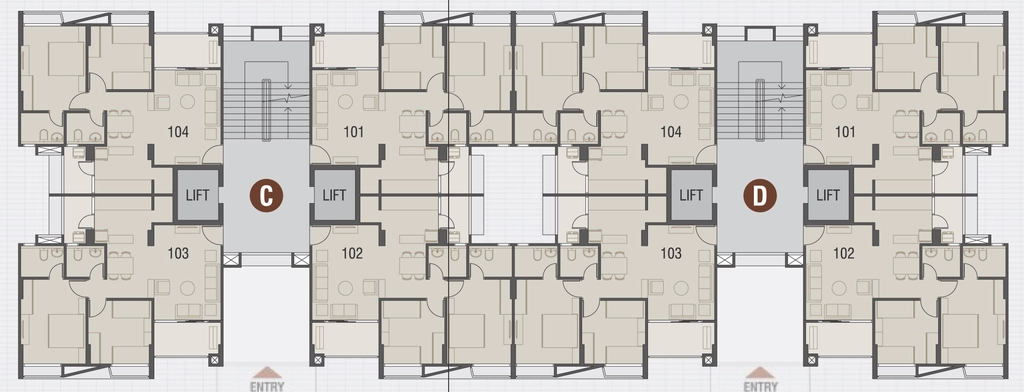 Floor Plan of Milap Shree Sanidhya Flora in Shela, Ahmedabad - Image 323272