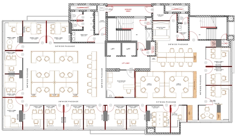 Floor Plan of AJ House in Andheri East, Mumbai - Image 323285