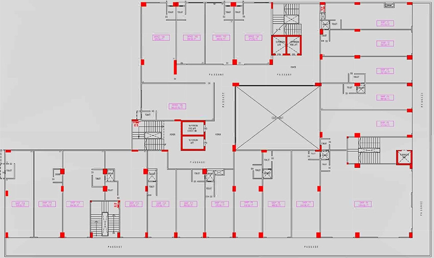 Floor Plan of Ayushyaman Plaza in Nava Naroda, Ahmedabad - Image 323413