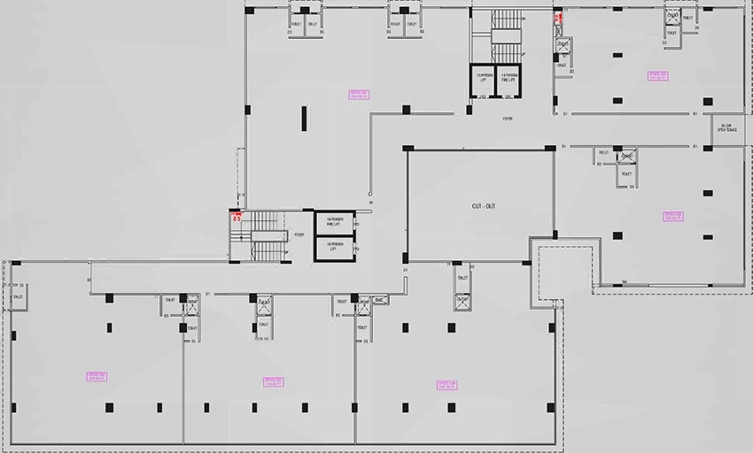 Floor Plan of Ayushyaman Plaza in Nava Naroda, Ahmedabad - Image 323414
