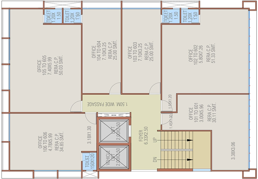 Floor Plan of Giriraj Square in Maninagar, Ahmedabad - Image 323458