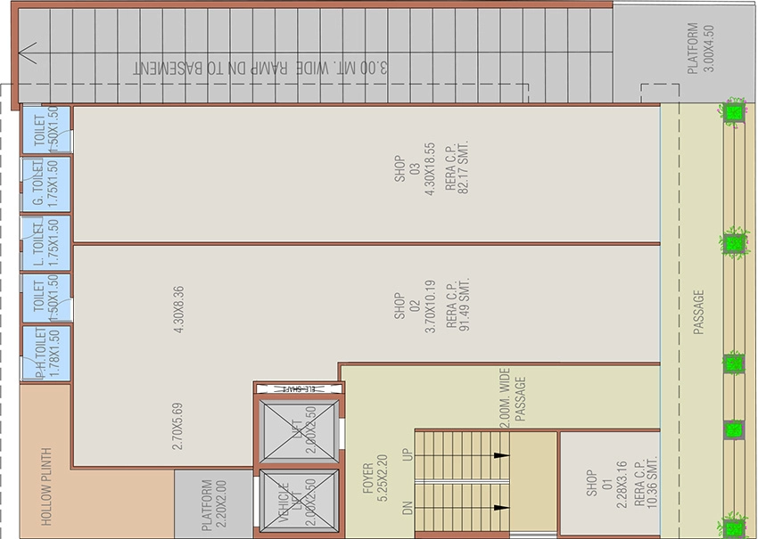 Floor Plan of Giriraj Square in Maninagar, Ahmedabad - Image 323457