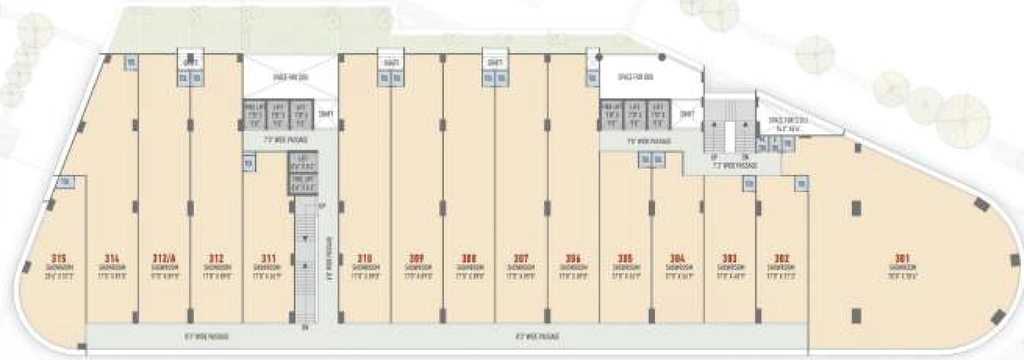 Floor Plan of The Keshavbaug Capital in Vastrapur, Ahmedabad - Image 323470