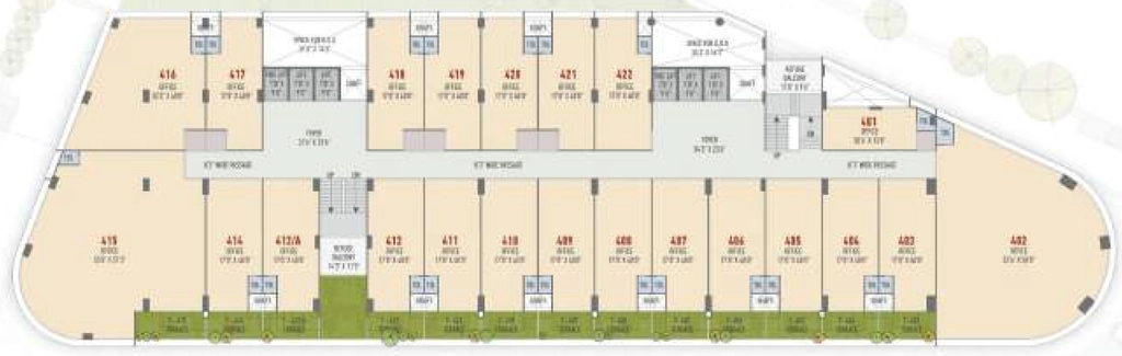 Floor Plan of The Keshavbaug Capital in Vastrapur, Ahmedabad - Image 323471