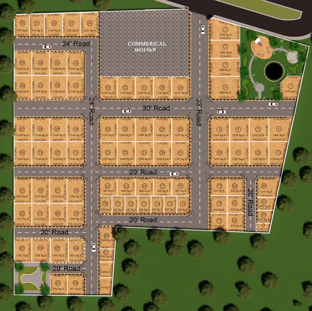Master Plan of Ruby Central Park in Vandalur, Chennai - Image 323926