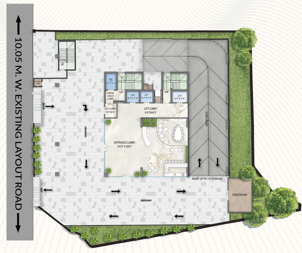 Master Plan of Crescent Western Trade Center T2 NX in Andheri East, Mumbai - Image 323489