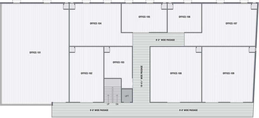 Floor Plan of Global Business Park in Odhav, Ahmedabad - Image 323559